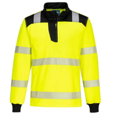 Portwest PW326 PW3 Hi-Vis 1/4 Zippzáras hosszú ujjú póló munkaruha