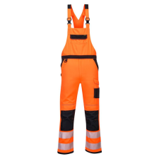 Portwest PW344 PW3 Hi-Vis kantáros nadrág narancs-fekete láthatósági ruházat