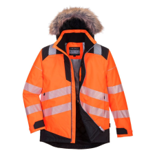 Portwest PW369 PW3 Hi-Vis parka télikabát narancs-fekete láthatósági ruházat