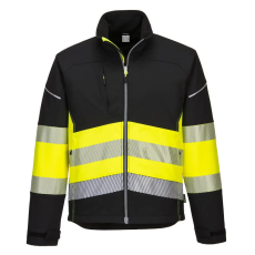 Portwest PW375BKYXL Portwest PW3 Hi-Vis Class 1 Softshell kabát