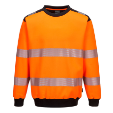 Portwest PW379 PW3 Hi-Vis Crew Neck pulóver (sárga/fekete, 3XL)
