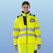 Portwest PW381 Portwest PW3 Női jól láthatósági softshell kabát (sárga, XL) láthatósági ruházat
