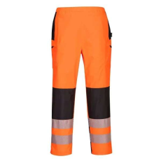 Portwest PW386 Portwest munkavédelmi női jólláthatósági derekas esőnadrág Narancs/Fekete és Sárga/Fekete