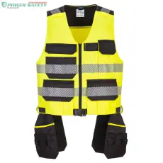 Portwest PW3 CLASS 1 SZERSZÁMOS MELLÉNY - Sárga/Fekete