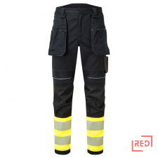 Portwest PW3 FR Hi Vis Class 1 lengőzsebes lángálló nadrág munkaruha