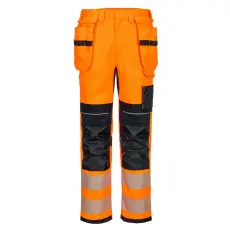 Portwest PW3 FR Modaflame HVO lengőzsebes lángálló nadrág Orange/Navy 36