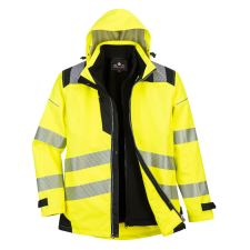Portwest PW3 Hi-Vis 3-in-1 kabát Yellow/Black M láthatósági ruházat