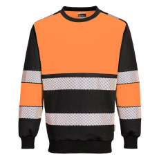 Portwest PW3 Hi-Vis Class 1 pulóver (narancs/fekete, XXL)