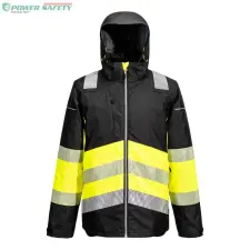 Portwest PW3 Hi-Vis Class 1 télikabát - Sárga/Fekete láthatósági ruházat