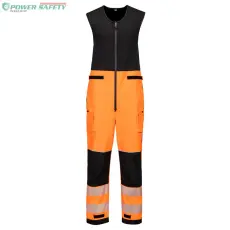 Portwest PW3 Hi-Vis esőálló overál (3L) - Narancs/Fekete