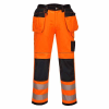 Portwest PW3 Hi-Vis Holster nadrág (narancs/fekete, 41)