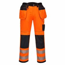 Portwest PW3 Hi-Vis Holster nadrág (narancs/fekete, 48) láthatósági ruházat