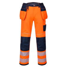 Portwest PW3 Hi-Vis Holster nadrág (narancs/tengerészkék, 30) láthatósági ruházat