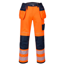 Portwest PW3 Hi-Vis Holster nadrág (narancs/tengerészkék, 32)