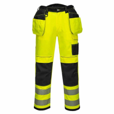 Portwest PW3 Hi-Vis Holster nadrág (sárga/fekete, 40) láthatósági ruházat