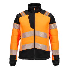 Portwest PW3 Hi-Vis Női Hybrid Baffle kabát Orange/Black L