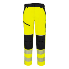 Portwest PW3 Hi-Vis Női streccs nadrág Yellow/Black XL