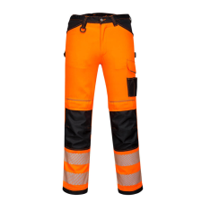 Portwest PW3 Hi-Vis női stretch munkanadrág Orange/Black 38 láthatósági ruházat