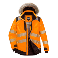 Portwest PW3 Hi-Vis Parka télikabát (narancs/fekete, M) láthatósági ruházat