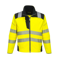 Portwest PW3 Hi-Vis Softshell kabát (sárga/fekete, 4XL)
