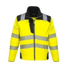 Portwest PW3 Hi-Vis Softshell kabát Yellow/Black XS láthatósági ruházat