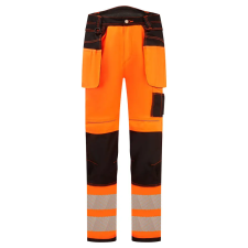 Portwest PW3 Hi-Vis Stretch Holster nadrág Orange/Black 40 láthatósági ruházat