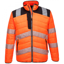 Portwest PW3 jól láthatóság PW3 Hi-Vis Baffle kabát, Cikkszám: PW371 láthatósági ruházat