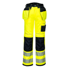 Portwest PW3 Jól láthatósági Sztreccs Holster nadrág, sárga/fekete, 32 munkaruha