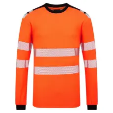 Portwest PW3 Modaflame Knit HVO FR hosszú ujjú póló Orange/Black S