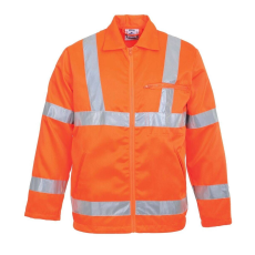 Portwest -RT40 L Orange Polycotton fényvisszaverő biztonsági kabát