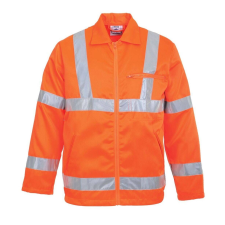 Portwest -RT40 S Orange Polycotton fényvisszaverő biztonsági kabát láthatósági ruházat