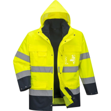 Portwest S162 Hi-Vis Lite 3 az 1-ben kabát sárga-tengerészkék láthatósági ruházat