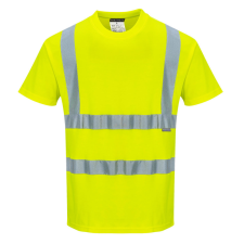 Portwest S170 Cotton Comfort jól láthatósági póló (sárga, L) láthatósági ruházat