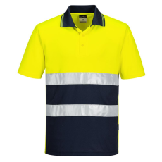 Portwest S175 Hi-Vis kéttónusú póló sárga-sötétkék