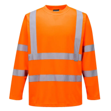 Portwest S178ORRL Portwest Hi-Vis hosszú ujjú póló munkaruha