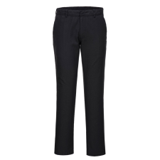 Portwest S232 Stretch Slim Chino női munkanadrág (fekete, 28/XS, rövidített) munkaruha