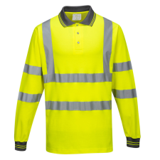 Portwest S271 Cotton Comfort jól láthatósági pólóing (sárga, L) láthatósági ruházat