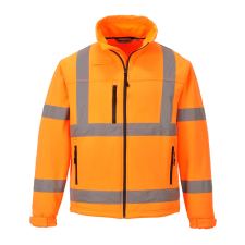 Portwest S424 Jól láthatósági Softshell dzseki (Narancs, XL) láthatósági ruházat