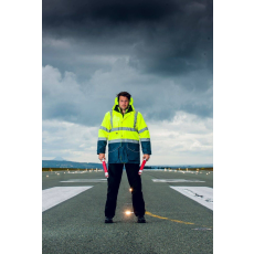Portwest -S426 7 az 1-ben HiVis Contrast közlekedési védőkabát XXXL sárga