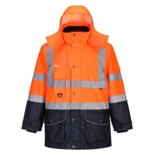 Portwest S426 Hi-Vis 7 az 1-ben kontraszt Traffic kabát munkaruha