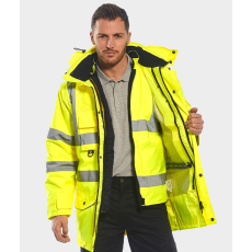 Portwest S427 Jól láthatósági 7:1 Traffic kabát (SÁRGA, 6XL)