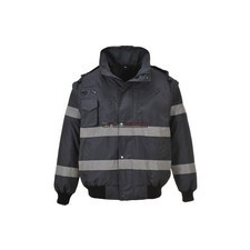  Portwest S435 Iona 3 az 1-ben Bomber kabát (fekete) férfi kabát, dzseki