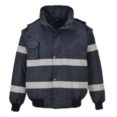 Portwest S435 Iona 3 az 1-ben Bomber kabát (navy, XL)