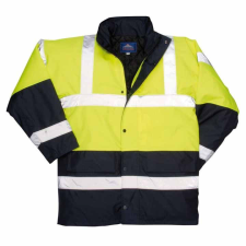Portwest S466 Kontraszt Traffic kabát sárga-sötétkék láthatósági ruházat
