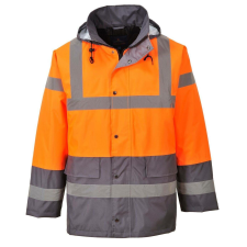 Portwest -S467 Traffic HiVis kéttónusú védőkabát, narancssárga 4XL láthatósági ruházat