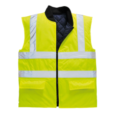 Portwest S469 Jól láthatósági kifordítható mellény (SÁRGA, XL) láthatósági ruházat