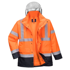 Portwest S471 Hi-Vis 4 az 1-ben jól láthatósági Contrast kabát (narancs, S)