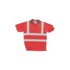 Portwest (S477) Jól láthatósági pólóing piros láthatósági ruházat