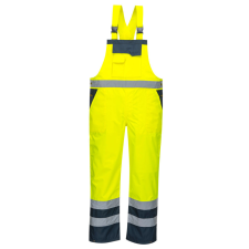 Portwest S488 Kontraszt jól láthatósági mellesnadrág (SÁRGA/NAVY, S) láthatósági ruházat