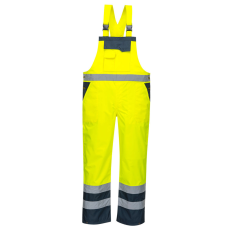 Portwest S488 Kontraszt jól láthatósági mellesnadrág (SÁRGA/NAVY, XS)